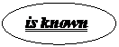 Овал: is known